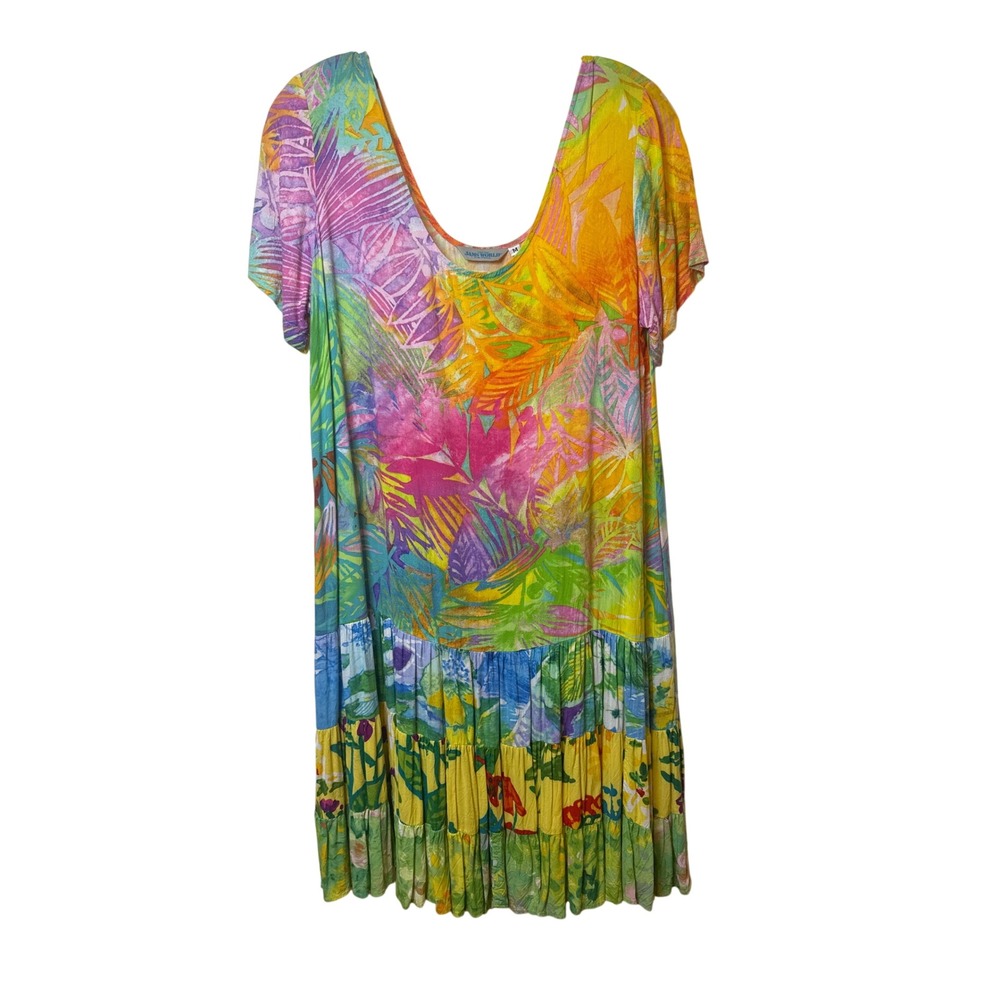Jams World Summer Splash Hattie dress Womens M Multicolor Rayon